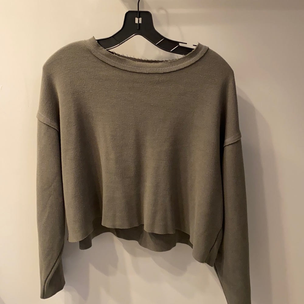 Zara crop sweatshirt